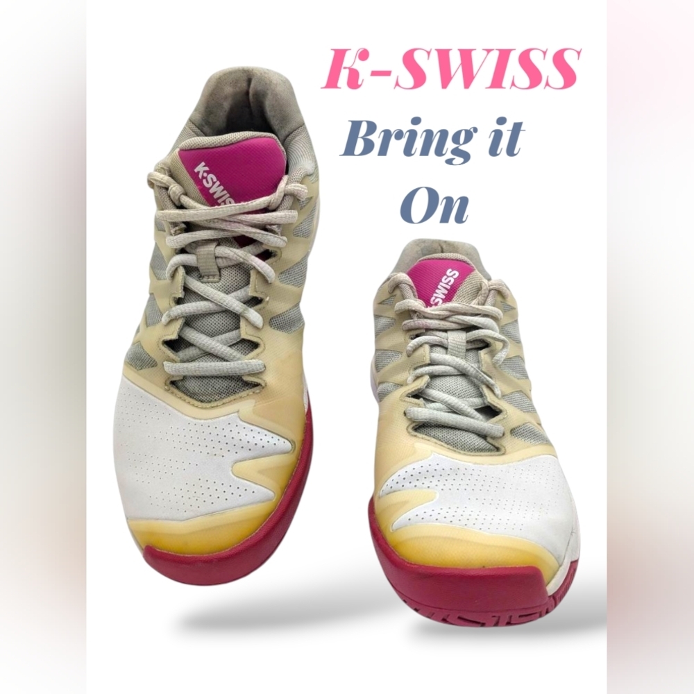 K-Swiss AoSTA 7.0 Women’s Pickleball/Tennis Shoes – Size 10 – Surgelite with Dra